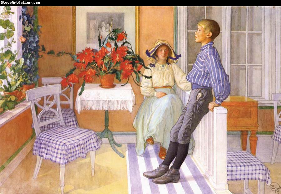 Carl Larsson Brother and Sister
